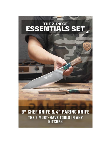 Conjunto de cuchillos Dalstrong 2 piezas - Chef 20 cm y Pelar 10 cm