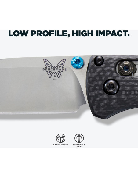 Cuchillo EDC Benchmade Bugout 535-3 Fibra de Carbono 18.93cm Cuchillo EDC Benchmade Bugout 535-3 Fibra de Carbono 18.93cm