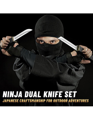 Conjunto de cuchillos Moontay Mini Katana Tanto - 24.9 cm