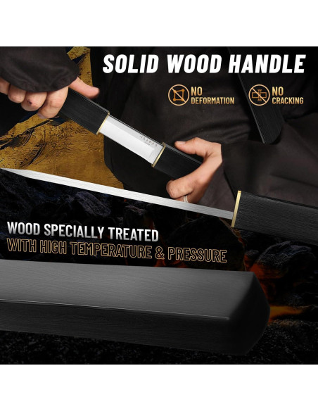 Conjunto de cuchillos Moontay Mini Katana Tanto - 24.9 cm