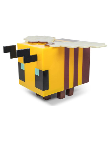 Lámpara LED Abeja Minecraft 5" Amarilla con Temporizador