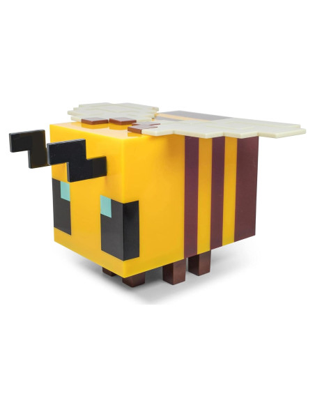 Lámpara LED Abeja Minecraft 5" Amarilla con Temporizador