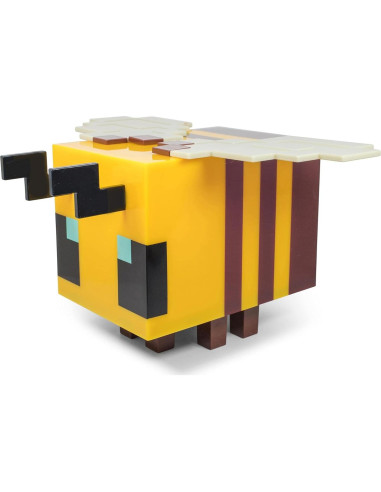 Lámpara LED Abeja Minecraft 5" Amarilla con Temporizador