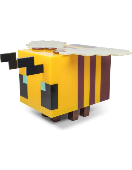 Lámpara LED Abeja Minecraft 5" Amarilla con Temporizador