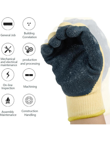 Guantes Aislantes Resistentes 400V Electricista Goma Antideslizante
