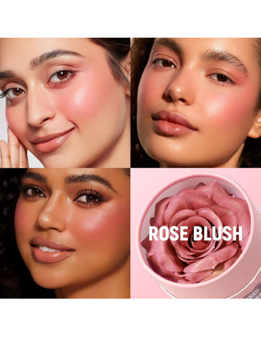 Rubor Crema a Polvo HOSAILY Durazno Bebé 3D - Acabado Natural