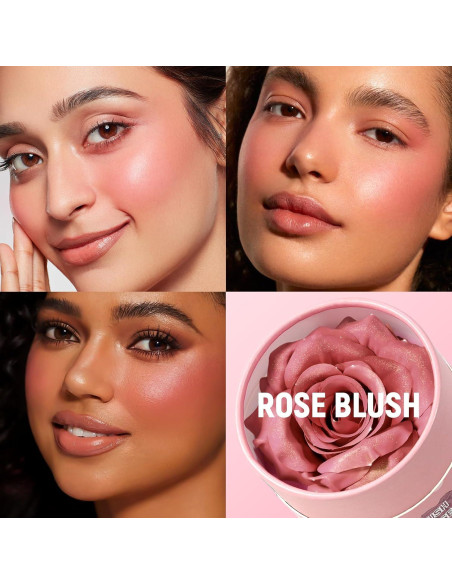 Rubor Crema a Polvo HOSAILY Durazno Bebé 3D - Acabado Natural