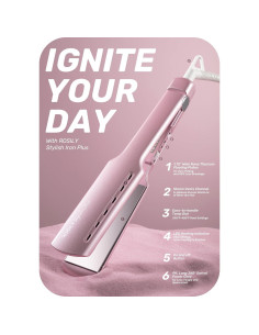 Plancha de Pelo ROSILY Titanio Nano 1.75" (4.45 cm) Ajustable 2