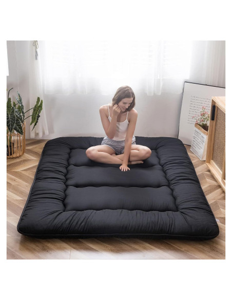 Colchón Futón MAXYOYO Individual Plegable 4" Negro