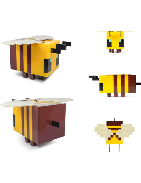 Lámpara LED Abeja Minecraft 5" Amarilla con Temporizador