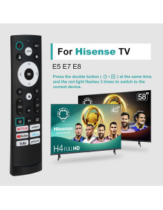Control Remoto Universal Hisense TV - Compatible con Google Smart TV 2