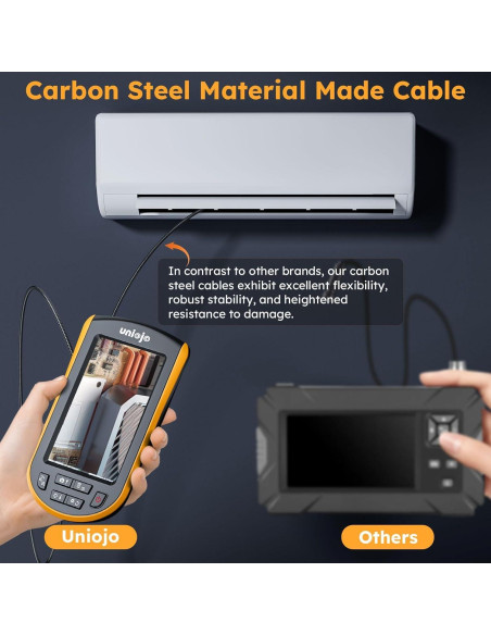 Cámara Endoscópica 5.2mm Unjoin con Pantalla LCD 4.3" 1080P