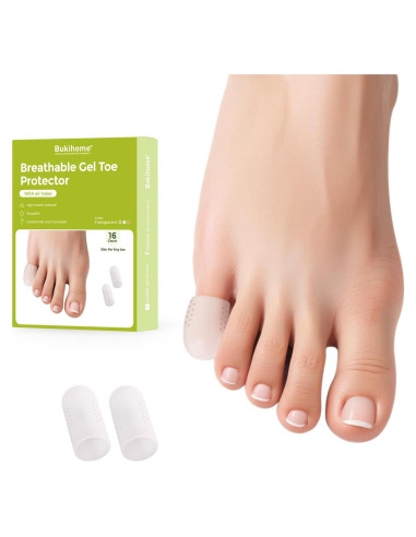 Protectores de Dedos Bukihome 16 Piezas Silicona Alivio Dolor