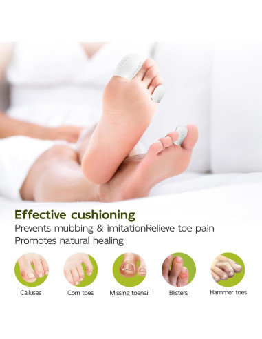 Protectores de Dedos Bukihome 16 Piezas Silicona Alivio Dolor