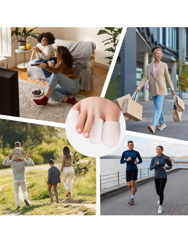 Protectores de Dedos Bukihome 16 Piezas Silicona Alivio Dolor