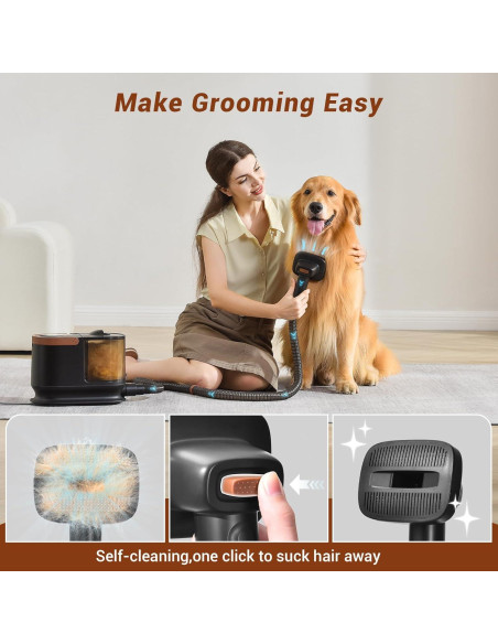 Aspiradora para Mascotas Bunfly S2, 13000Pa, 3.5L, 16 Herramientas