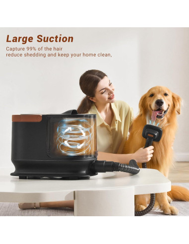 Aspiradora para Mascotas Bunfly S2, 13000Pa, 3.5L, 16 Herramientas