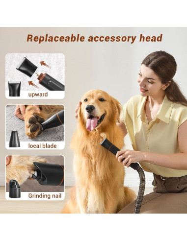 Aspiradora para Mascotas Bunfly S2, 13000Pa, 3.5L, 16 Herramientas