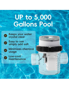 Clorador de Agua Salada SWIMPULSE SPMA05 para Piscinas 18927L 2