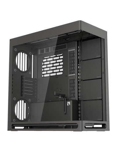Caja de PC HAVN HS 420 Media Torre ATX Negra con Vidrio Templado