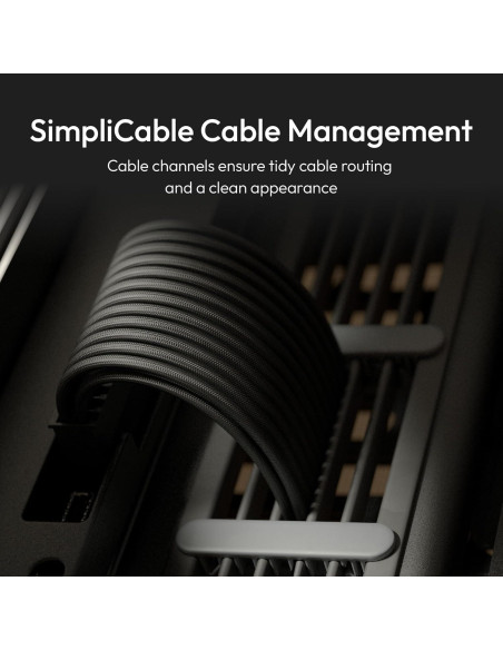 Caja de PC HAVN HS 420 Media Torre ATX Negra con Vidrio Templado