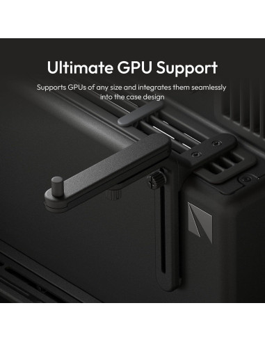 Caja de PC HAVN HS 420 Media Torre ATX Negra con Vidrio Templado