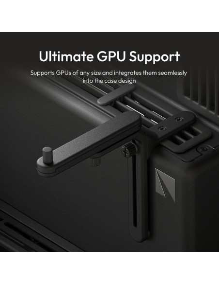 Caja de PC HAVN HS 420 Media Torre ATX Negra con Vidrio Templado