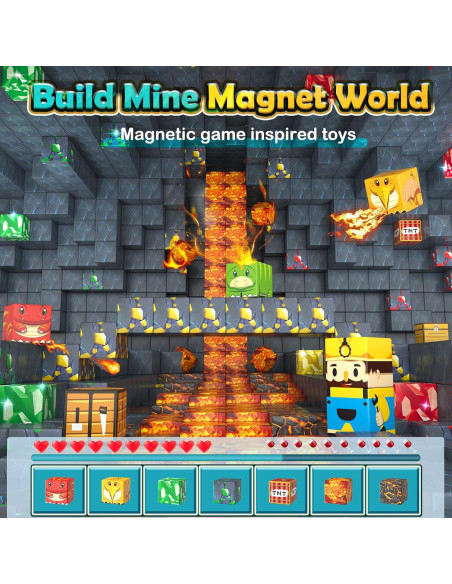 100 Piezas Juguetes Magnéticos Dinosaurios Imagiomo 3-8 Años