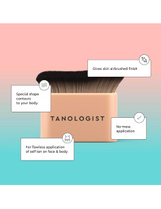 Brocha de Mezcla Tanologist para Autobronceador - Vegana 1 Unidad 2