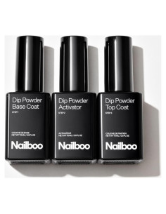 Juego de Líquidos para Uñas Nailboo - Top Coat, Base Coat y Activador - 3 Paquete
