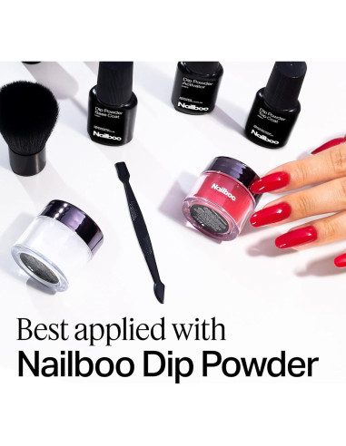 Juego de Líquidos para Uñas Nailboo - Top Coat, Base Coat y Activador - 3 Paquete
