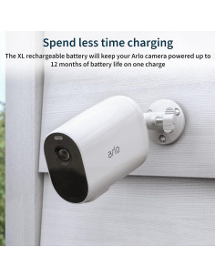 Cámara de Seguridad Arlo Essential XL 1080p Inalámbrica Blanca 2