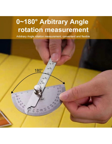 Transportador de Acero Inoxidable 0-180 EMVANV con Regla