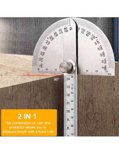 Transportador de Acero Inoxidable 0-180 EMVANV con Regla