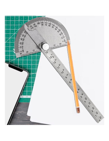 Transportador de Acero Inoxidable 0-180 EMVANV con Regla