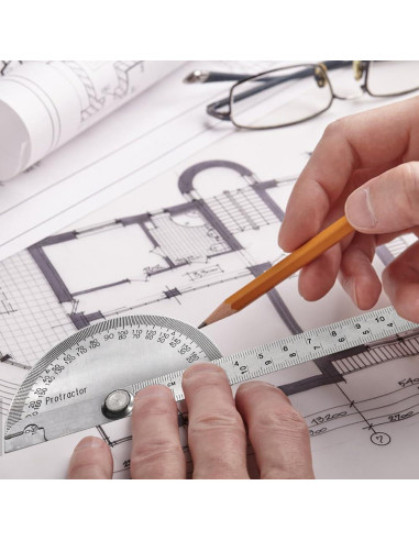 Transportador de Acero Inoxidable 0-180 EMVANV con Regla