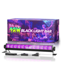 Barra de luz negra LED Linstaine 42W 1.83m para fiestas