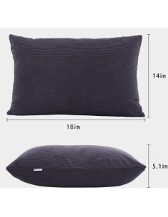 Almohadas de Camping MOON LENCE 2 Pack Mediano Gris 2