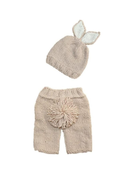 Conjunto de Pascua para Bebés Recién Nacidos BxuanW Beige