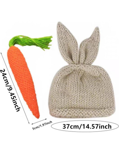 Conjunto de Pascua para Bebés Recién Nacidos BxuanW Beige