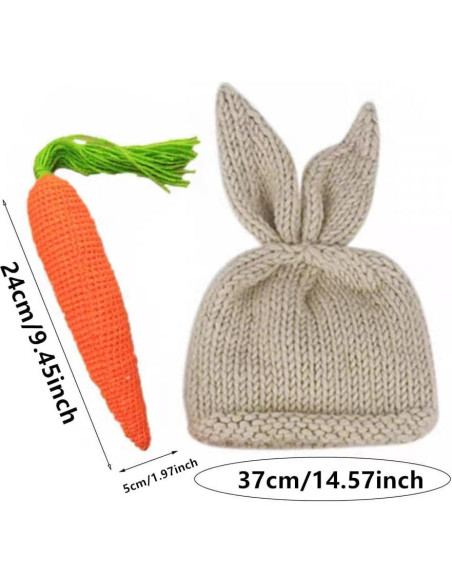Conjunto de Pascua para Bebés Recién Nacidos BxuanW Beige