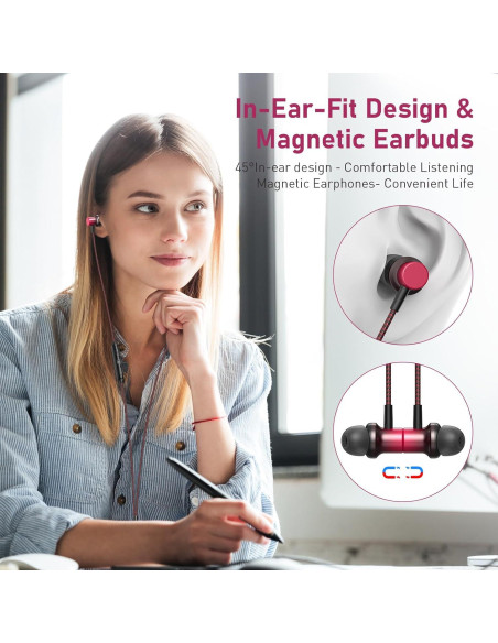 Auriculares USB C Jelanry con micrófono y cancelación de ruido Auriculares USB C Jelanry con micrófono y cancelación de ruido