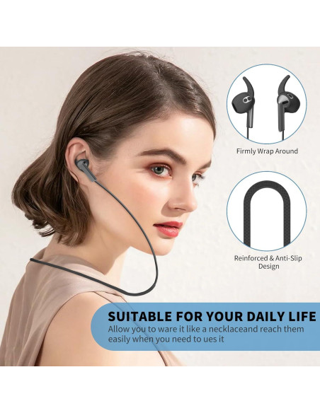 Correa Antipérdida TUDIOW para Galaxy Buds 3 - Silicona Negra