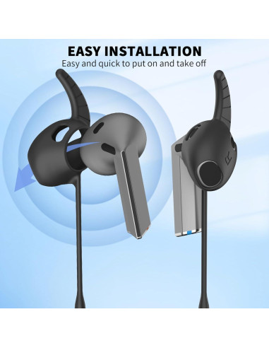 Correa Antipérdida TUDIOW para Galaxy Buds 3 - Silicona Negra