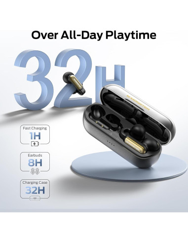 Auriculares Inalámbricos Monster Open AC601, Bluetooth 5.4, IPX5