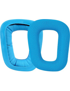 Almohadillas de Reemplazo Logitech G430 G930 G35 G432 - Tela de Malla Azul 2
