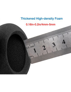 5 Pares Almohadillas de Espuma Voarmaks 65mm para Auriculares 2