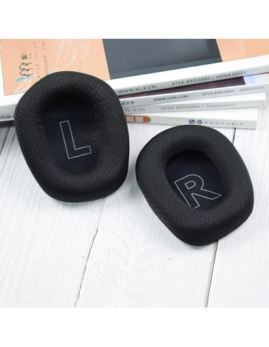 Almohadillas de Reemplazo Logitech G733 G535 G335 - Negro
