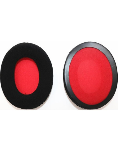 Almohadillas de Repuesto HyperX Cloud Gaming VEKEFF - Negro/Rojo