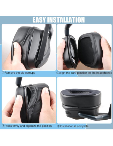 Almohadillas de Reemplazo Corsair Void Pro - Tela Negra